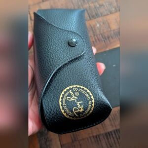 Ray-Ban Black Leather Sunglasses Case‎
